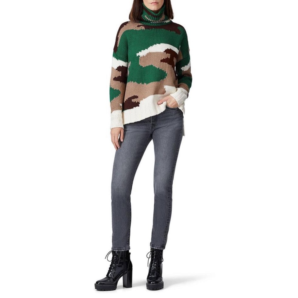 525 America Camo Turtleneck Oversized Sweater - Picture 2 of 13